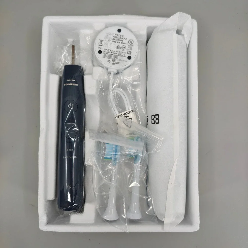 Philips Sonicare 5950 Rechargeable Toothbrush Navy Blue HX7133 Open Box New